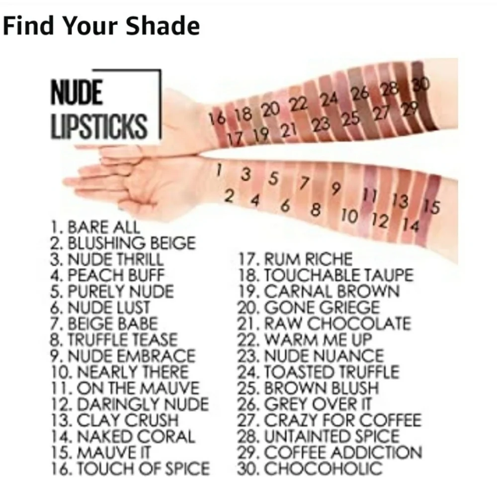 Maybelline Nude Lipstick Powder Matte in Carnal Brown #704 (2 pack)